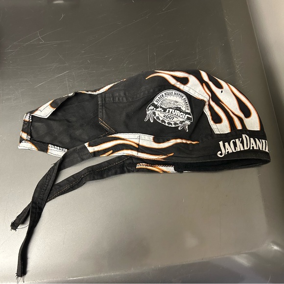 Jack Daniel’s & Black Hills Sturgis Bandanna with cool flames and logos - Picture 4 of 16